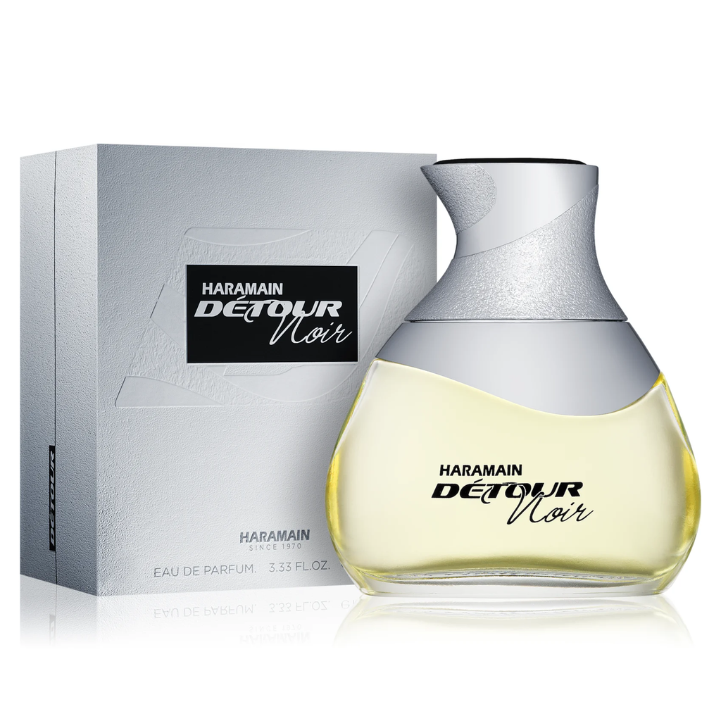 Al Haramain Détour Noir bottle — Parfums de Marly Layton dupe